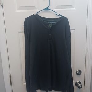 Bass Men's Dark Long Sleeve Henley